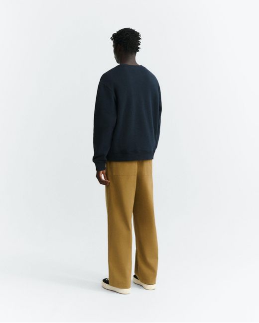 Thinking Mu Blue Straw Camp Leon Sweatshirt for men