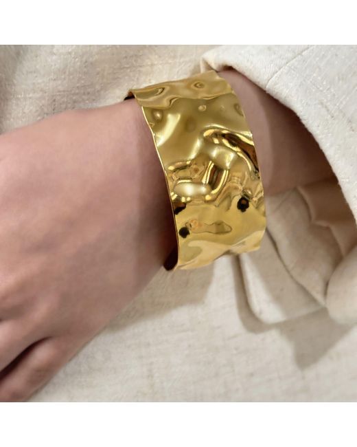 Hzmer Jewelry Metallic Divine Chunky Cuff Bracelet