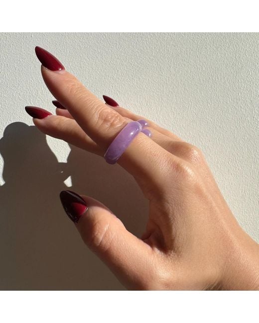 seree Pink Lilac Jade Ring