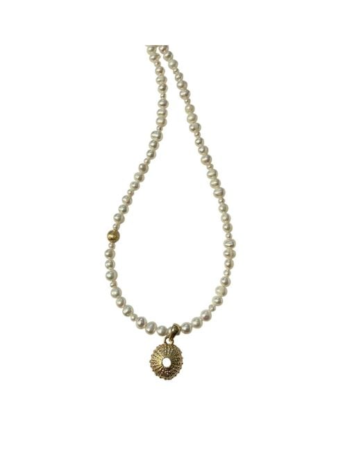 Larsuu Metallic Sea Halo Necklace
