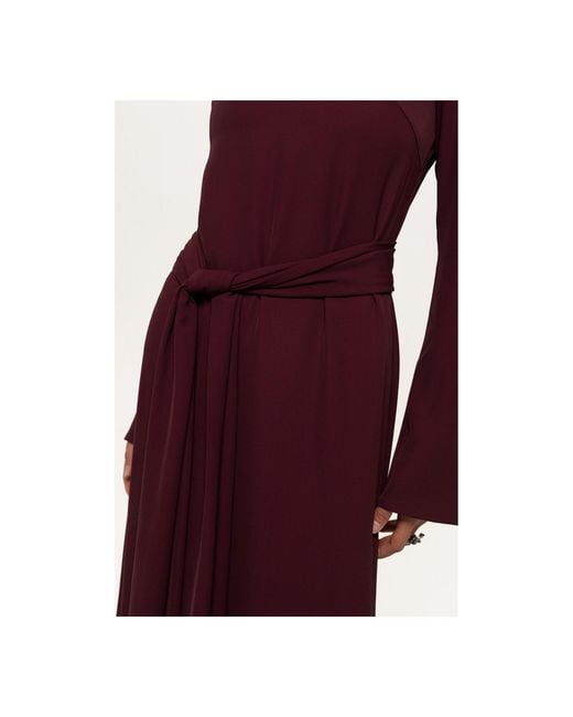 Rayan Purple The Tie Dress
