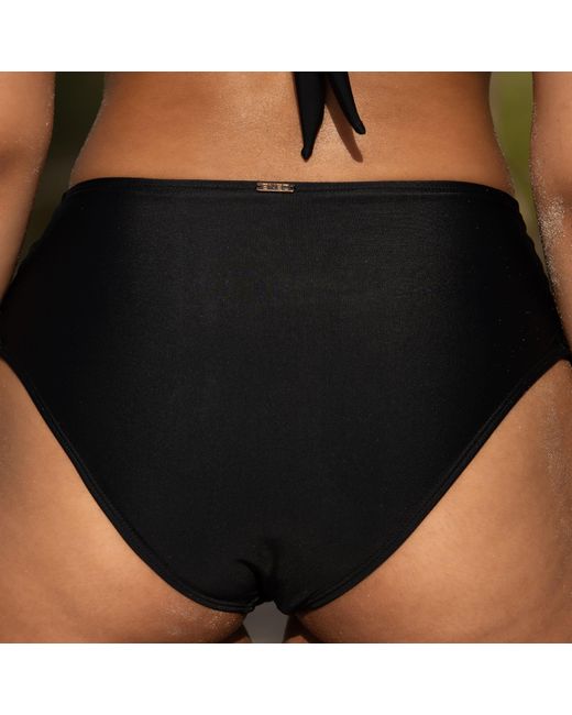 Enez Swim Blue Juliet High Waisted Adjustable Bikini Bottom