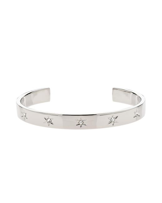 Emma Holland Jewellery Metallic Platinum & Crystal Star Cuff
