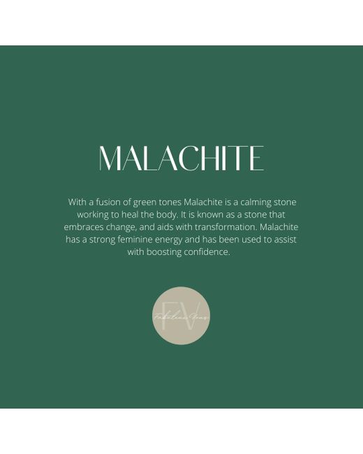 FV Jewellery Green La Stèle Malachite Ring
