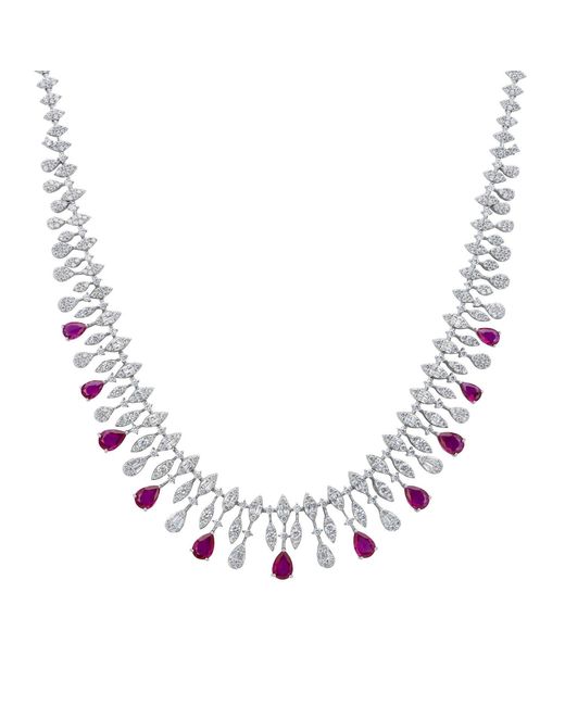 Latelita London Brown Duchess Ruby Statement Necklace