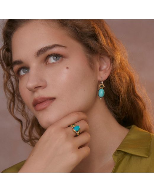 Emma Chapman Jewels Blue Ocean Tourmaline Statement Ring