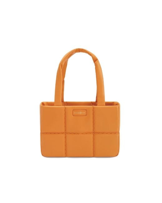 Orange Cube Orange Square Stitch Cushion Tote