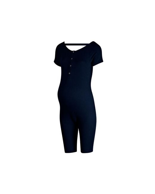 The Koozy Blue Maternity Julie Short Sleeve One-Piece