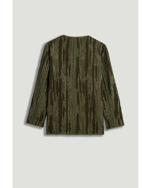 Nocturne Green Neutrals Textured Tailored Jacket
