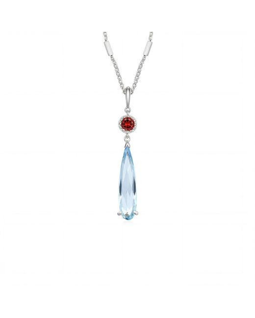 Azura Jewelry New York Blue Howl's Moving Castle Necklace Vermeil