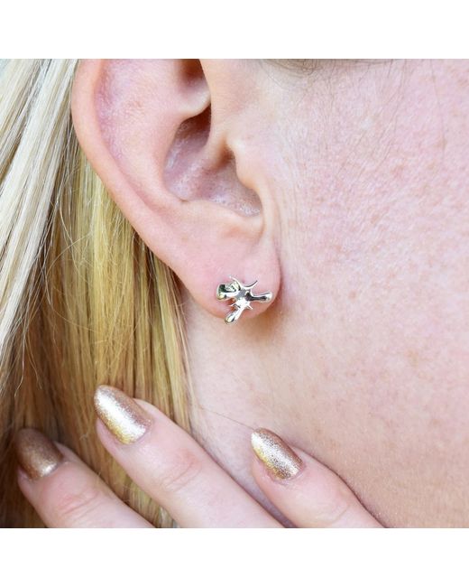 Lucy Quartermaine Metallic Solid Sterling Splash Studs