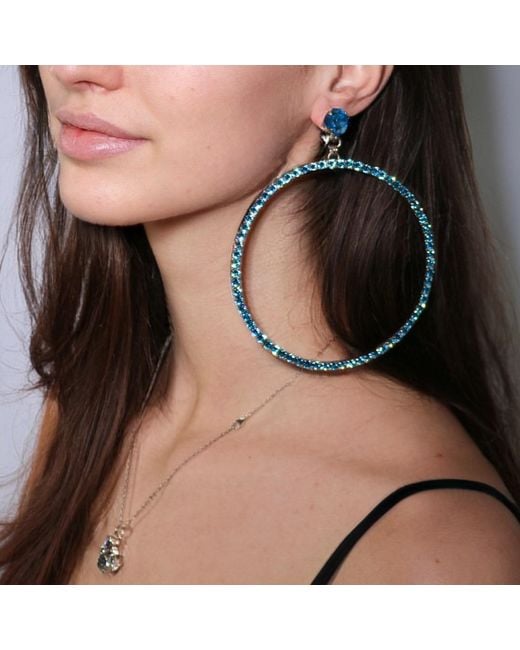 Vicki Sarge Black The Jumbo Hoop Earrings
