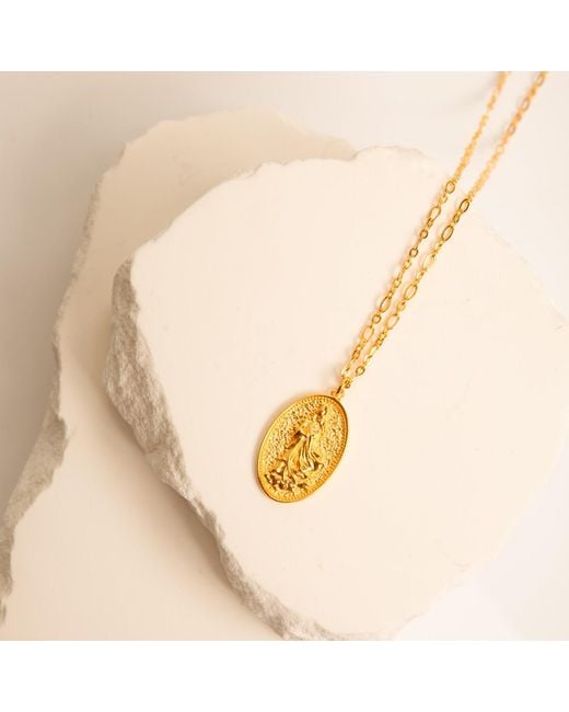 Seven Saints Metallic Quan Yin Goddess Of Compassion And Mercy Necklace