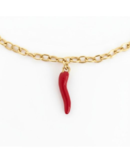 By Virgo Metallic Corno Necklace