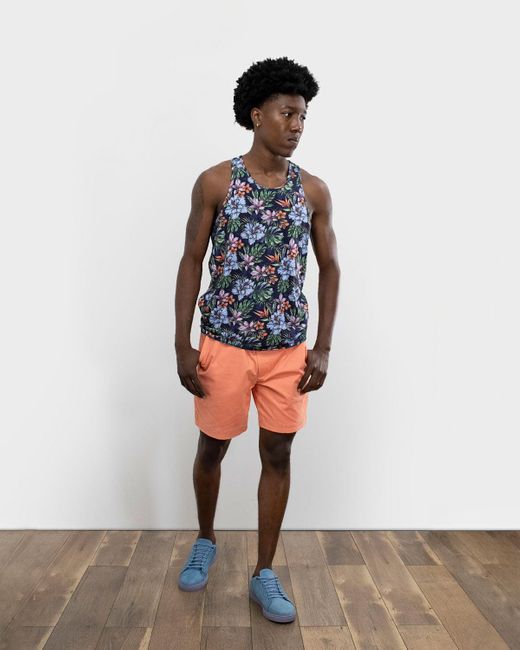 Lords of Harlech Blue Tedford Colorful Floral for men