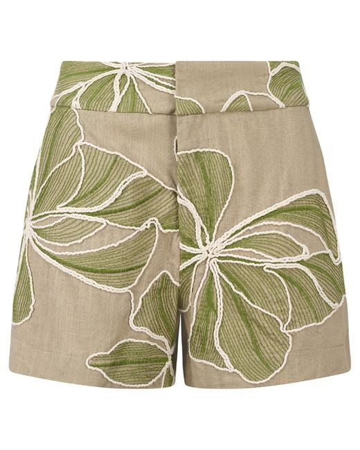 Traffic People Green Grace & Maude And Floral Grace Shorts