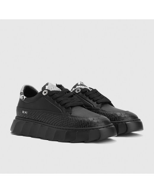 Ilvi Black Korevaar Leather Sneaker