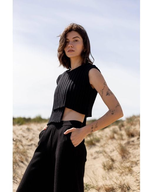 SALANIDA Black Nuovo Asymmetric Top