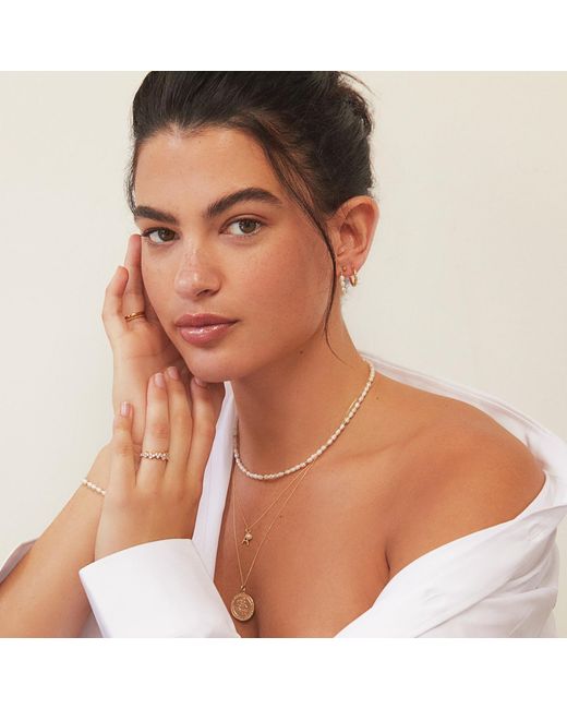 Lily & Roo Metallic Beaded Seed Pearl Choker