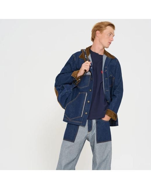 Win Out Blue Workwear Denim Jacket for men