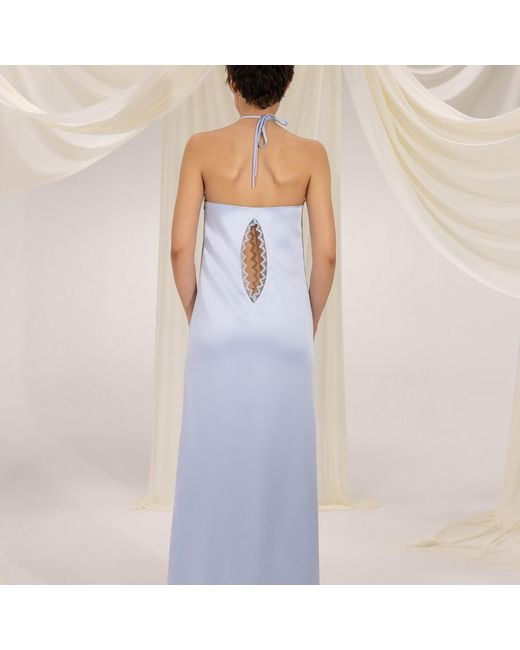 Yelda Alatekin Blue Daphne Baby Maxi Dress