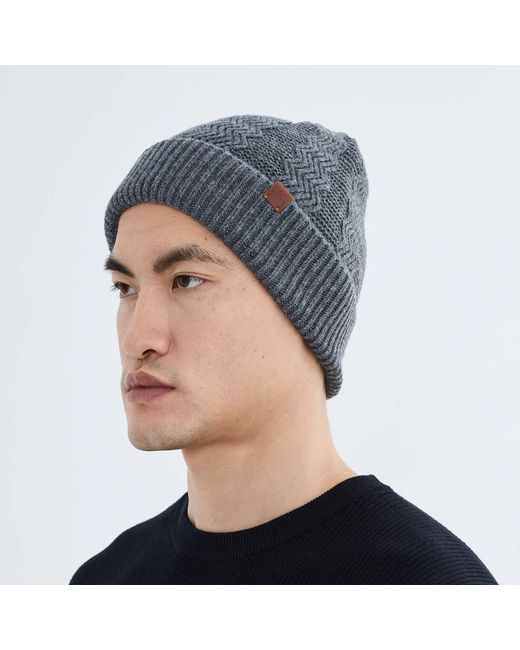 Norbron Gray Kordec Dark Beanie for men