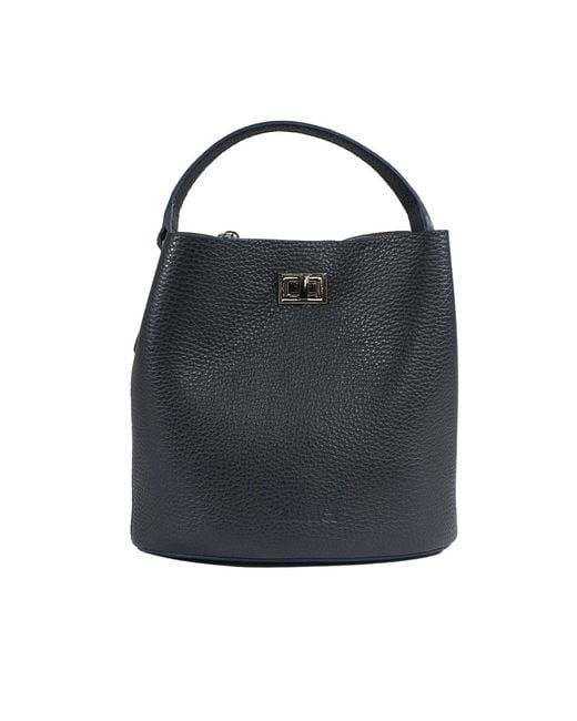 Hamel Atelier Blue Riva Leather Crossbody Bag