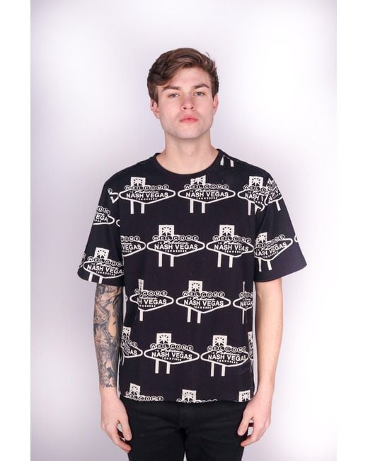 Any Old Iron Black Nashvegas Printed T-Shirt for men