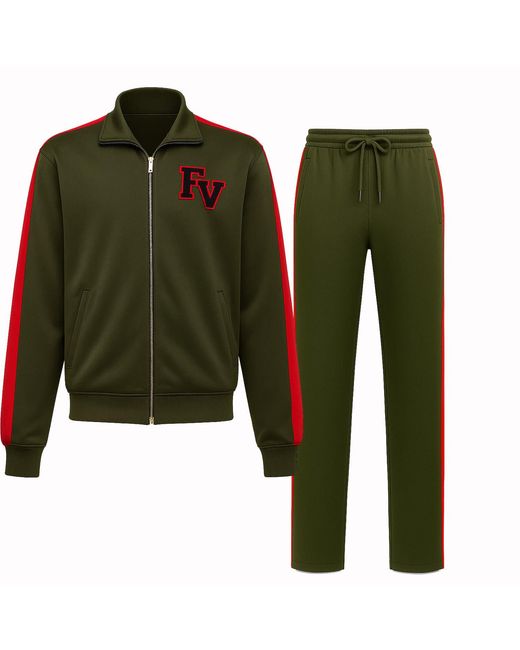 Freak Vault Green Oliveperry Tracksuit Set for men