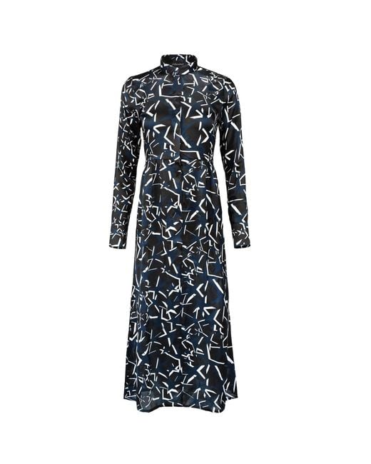 Boutique Kaotique Black Long Silk Star Dress