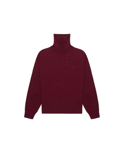 PLACE OF ELMS Purple Barolo Turtleneck Sweater for men