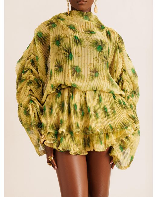 Mohala Grey Yellow Kahe Shorts