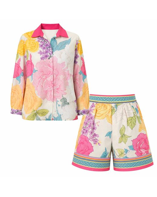 LOVEIST STORE Multicolor Cladia Floral Co-Ord Set