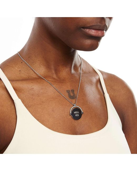 Hoops + Chains LDN Metallic Destiny Hell Yes/Fuck No Spinner Chain