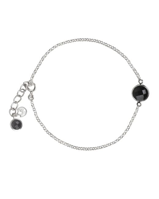The Jewellery Store London Metallic Onyx Chain Bracelet