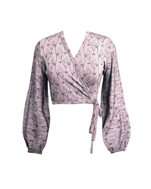 Frock Tales Purple Kenza Wrap Top