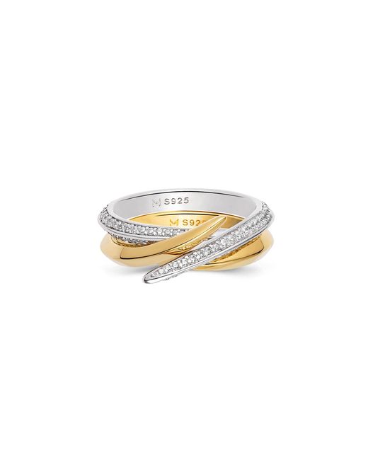 Meulien Metallic Pointed Curve Ring