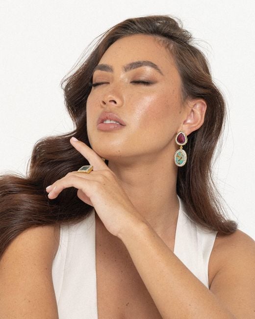 Ornare the Label Metallic Olivia Earrings – Ruby