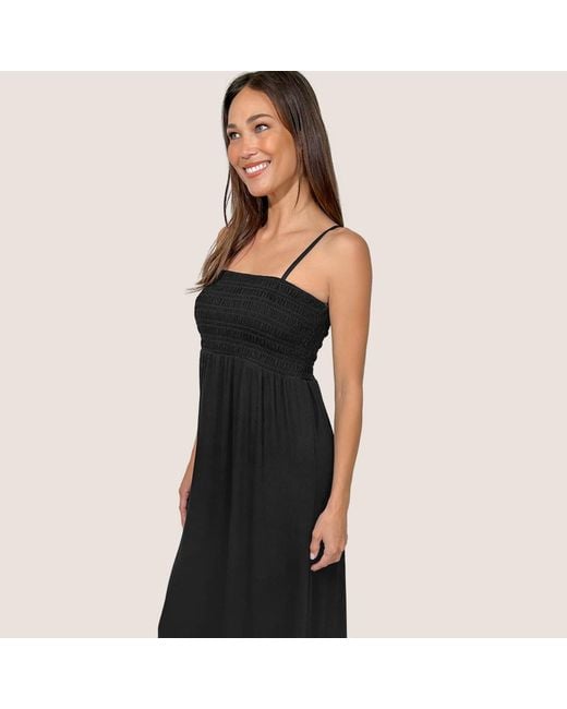 JJwinks Blue Bra-Free Smocked Modal Maxi Dress