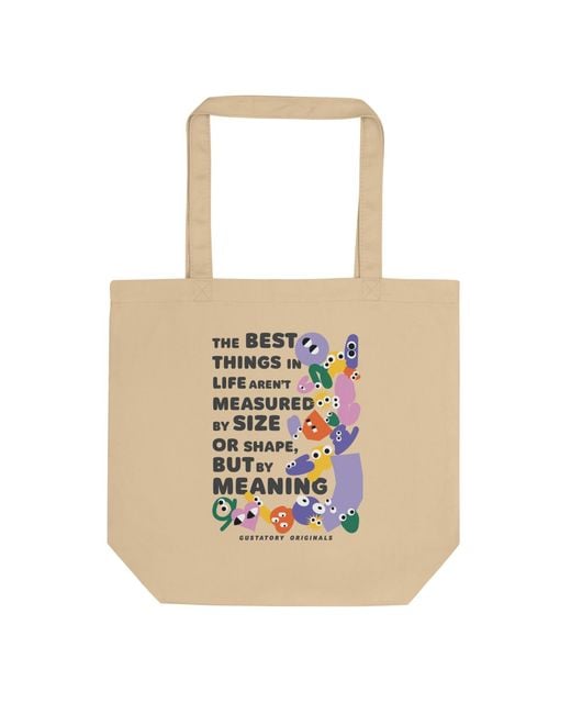 Anchor and Crew White Neutrals Neutral Gustatory Originals Shapes & Sizes Recycled Cotton Tote Bag for men