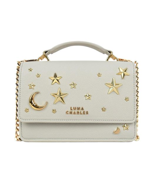 Luna Charles Metallic Nova Star Studded Handbag