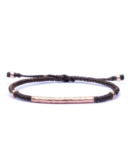Harbour Uk Blue Windsor Rose Vermeil Rope Bracelet