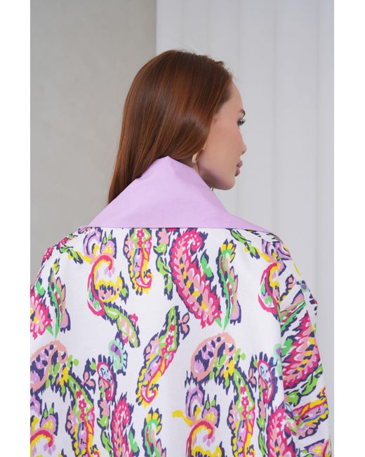 Lumina Eligma Purple The Duality Linen Reversible Jacket