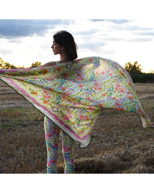 Klements Multicolor Silk Scarf