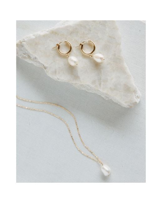 SET & STONES Metallic Adelle Hoops