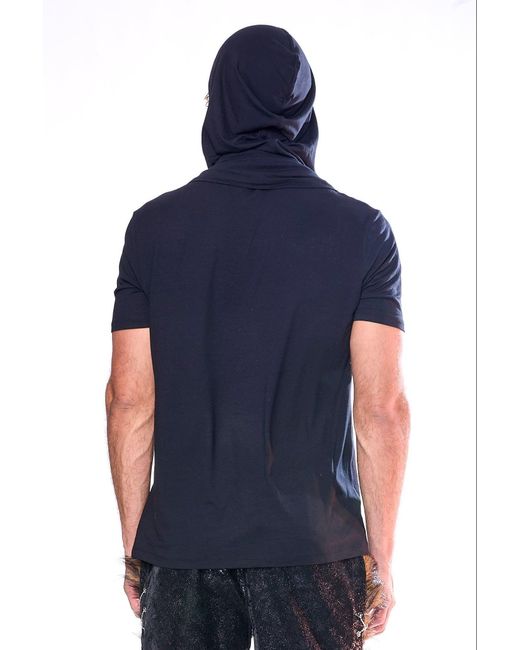 Harmonia Ny Blue Drop The Pressure Harmonia X Kikiriki Hooded T-Shirt for men
