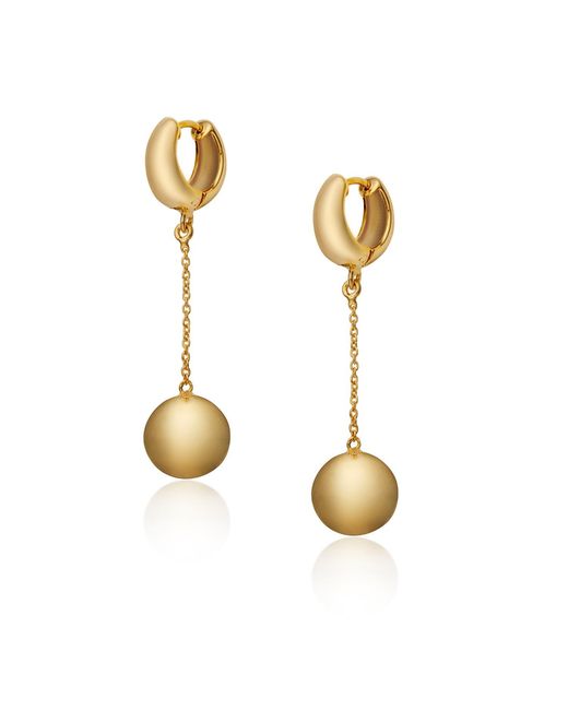 Preeti Sandhu Metallic Ball Drop Hoops