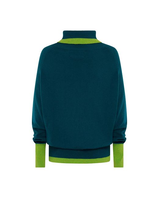 Beatrice von Tresckow Green Jade Cashmere Roll Neck Jumper