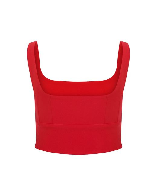 Maan Istanbul Red Strap Side Zipper Bustier