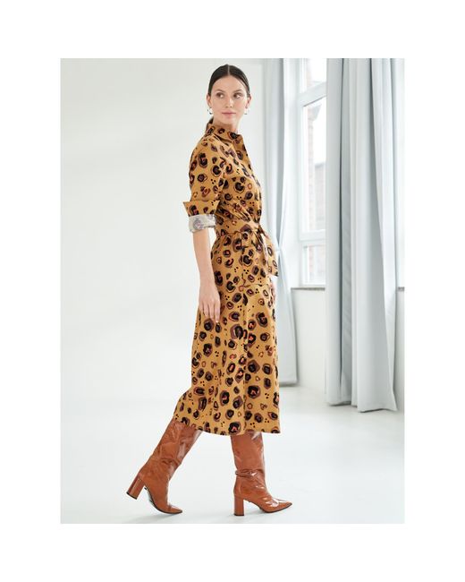 Marianna Déri Metallic Maria Shirtdress Jungle Queen